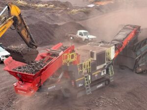USED SANDVIK QH332 MOBILE CONE CRUSHER